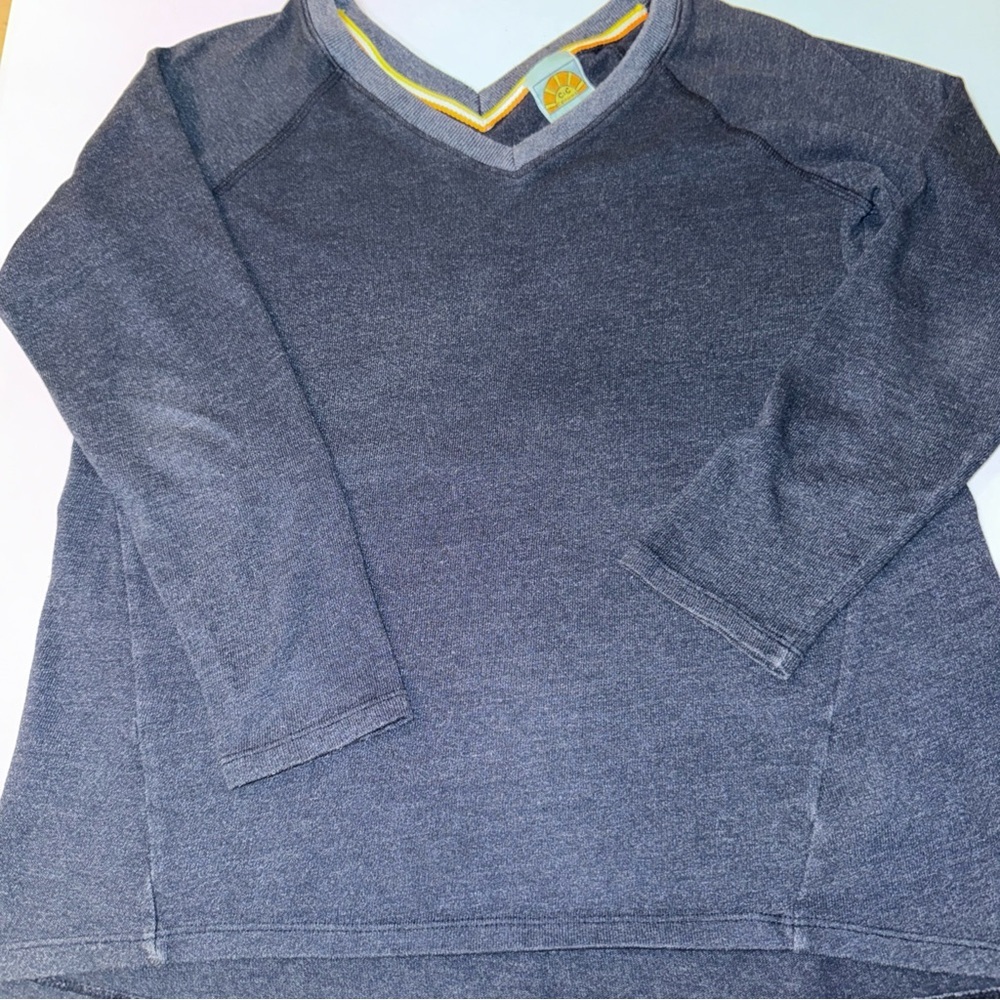 C & C‎ California Vintage Y2K Blue Top Women’s Medium Long Sleeve V-Neck